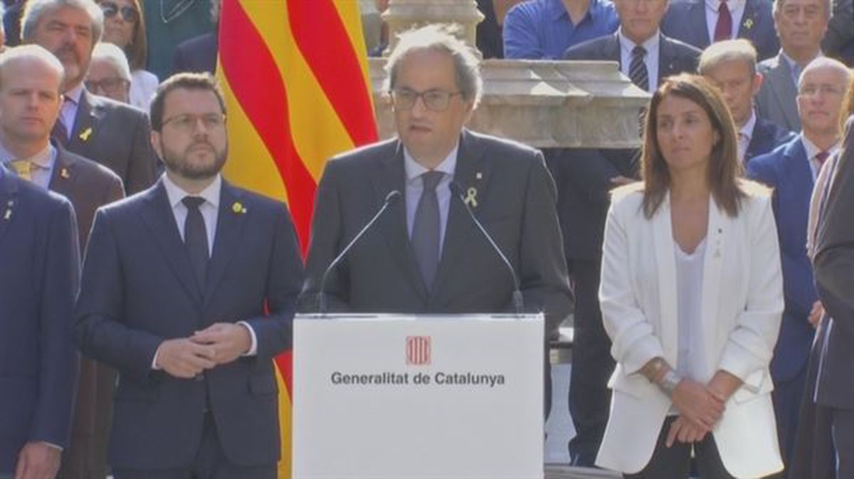 Kataluniako errepublikaren aldeko konpromisoa hartu du Torrak. Argazkia: EFE. 