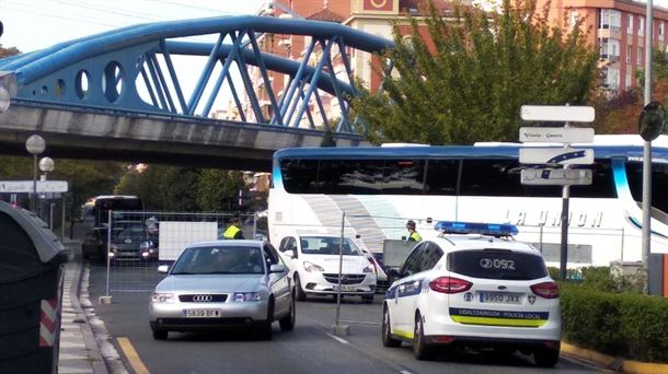 Los cambios en el tráfico impiden acceder desde Portal de Castilla hacia el parque de la Florida