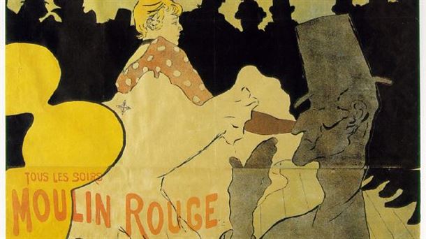 Cartel del Moulin Rouge. Toulouse-Lautrec. Wikipedia