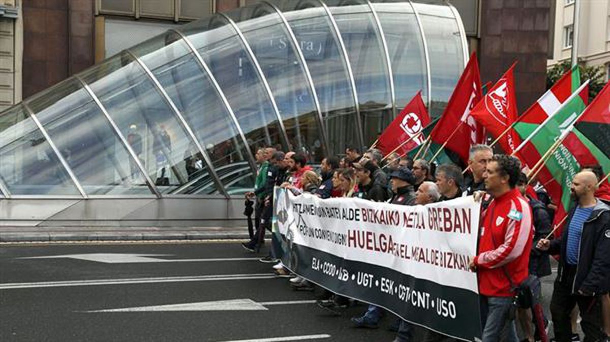 Manifestazioa Bilboko kaleetan