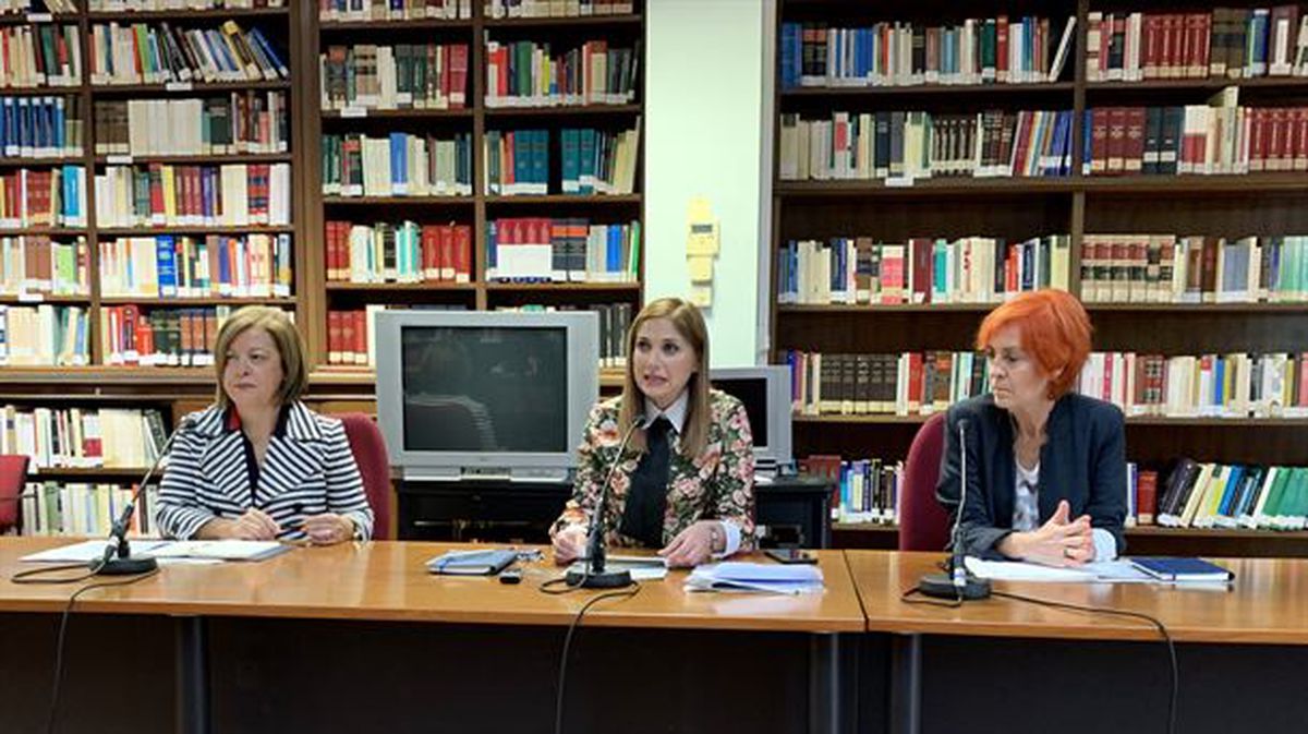 Loly de Juan, María Jesús San José e Inés Ibáñez de Maeztu en la presentación de Zurekin