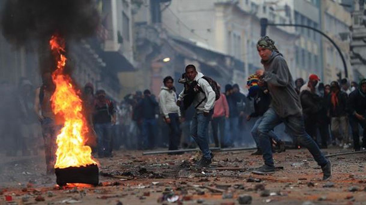 Incidentes en las calles de Quito