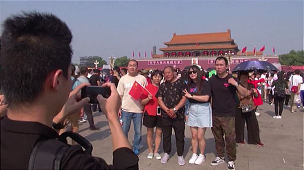 Turistas en China