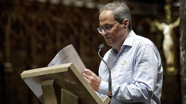 El presidente de la Generalitat, Quim Torra. Foto: EFE/Susanna Sáez