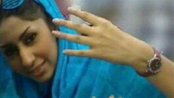 Sahar Jodayari, la 'mártir azul'. Imagen de Twitter