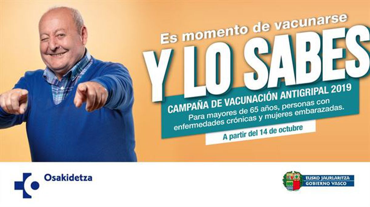 Imagen de la campaña, que se desarrollará bajo el lema 'Es momento de vacunarse y lo sabes'. 