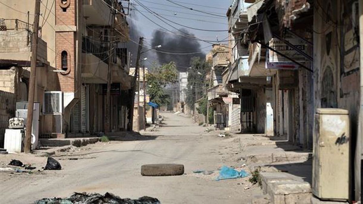 Siria iparraldeko hiri bat. Argazkia: Efe