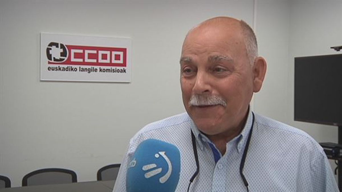 CCOO sindikatuko ordezkari bat