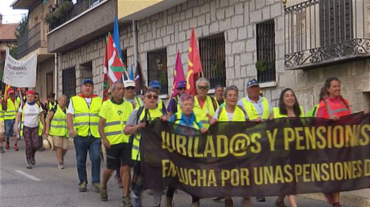 Marcha de los pensionistas vascos a Madrid / EiTB