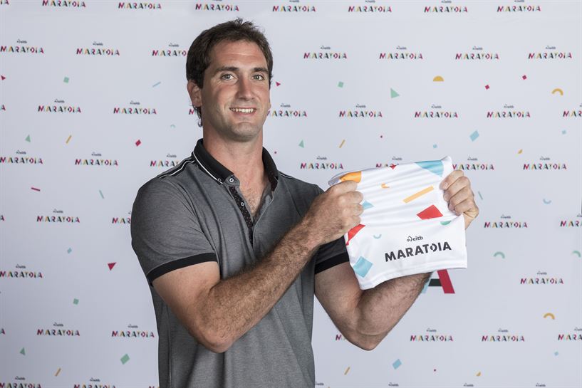 Etchegoin EiTB Maratoiko buffarekin (Argazkia: EITB)