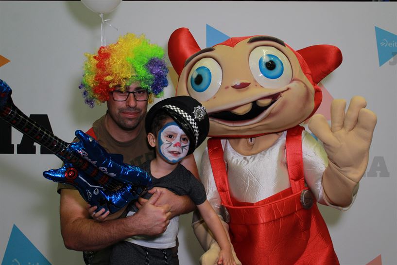 Gorritxo, HIRU3 Jaiko 'photocall'ean (Argazkia: EiTB)