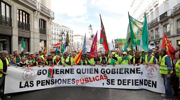 Los pensionistas se han reunido en Sol