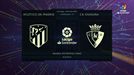 VÍDEO: Todos los goles del partido Atético de Madrid - Osasuna