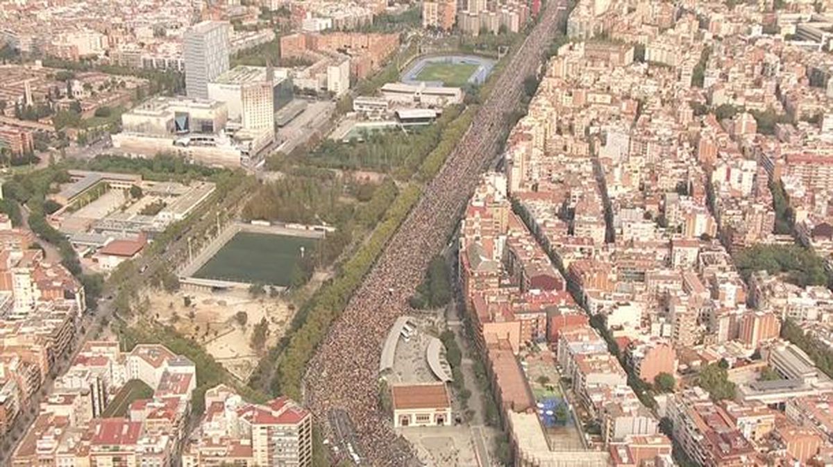 Las marchas por la libertad inundan las calles de Barcelona tras 3 días de recorrido