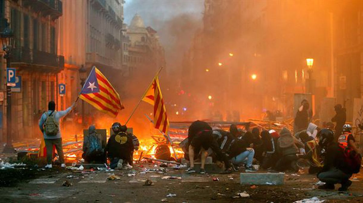 Incidentes en Barcelona entre Policía y manifestantes / EFE