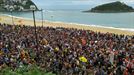 Miles de personas marchan en Donostia contra la sentencia del 'procés'