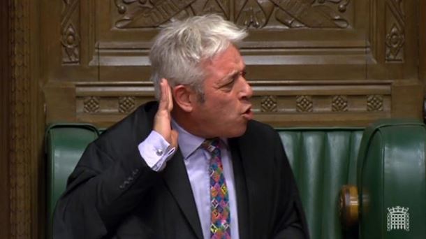 John Bercow Komunen Ganberako presidentea. Argazkia: EFE. 