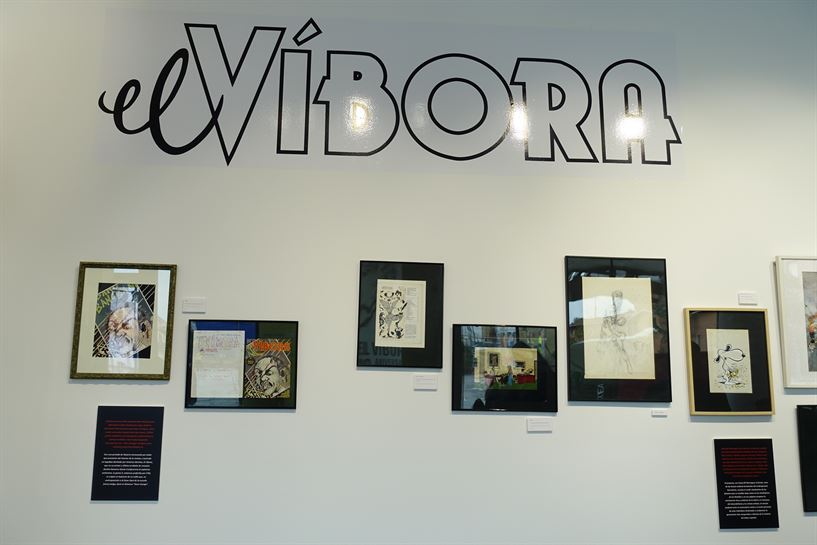 Exposición sobre la revoista El Víbora
