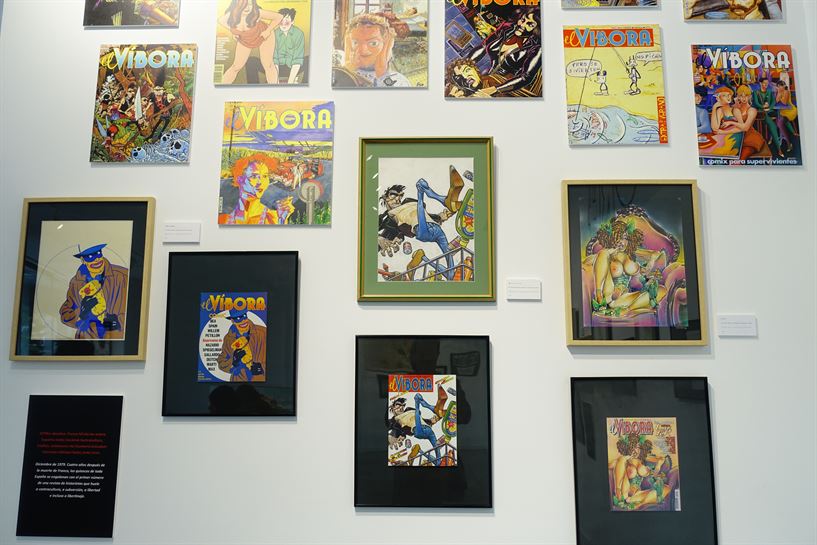 Exposición sobre la revoista El Víbora