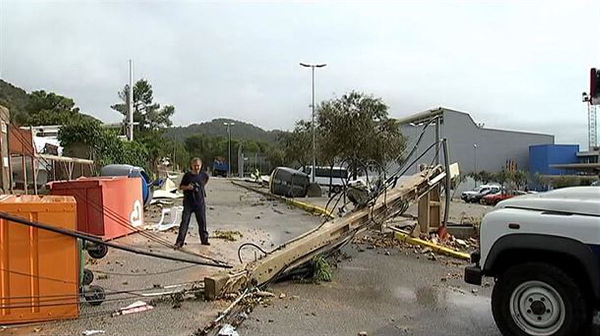 Un tornado provocó daños en el municipio ibicenco de Sant Antoni