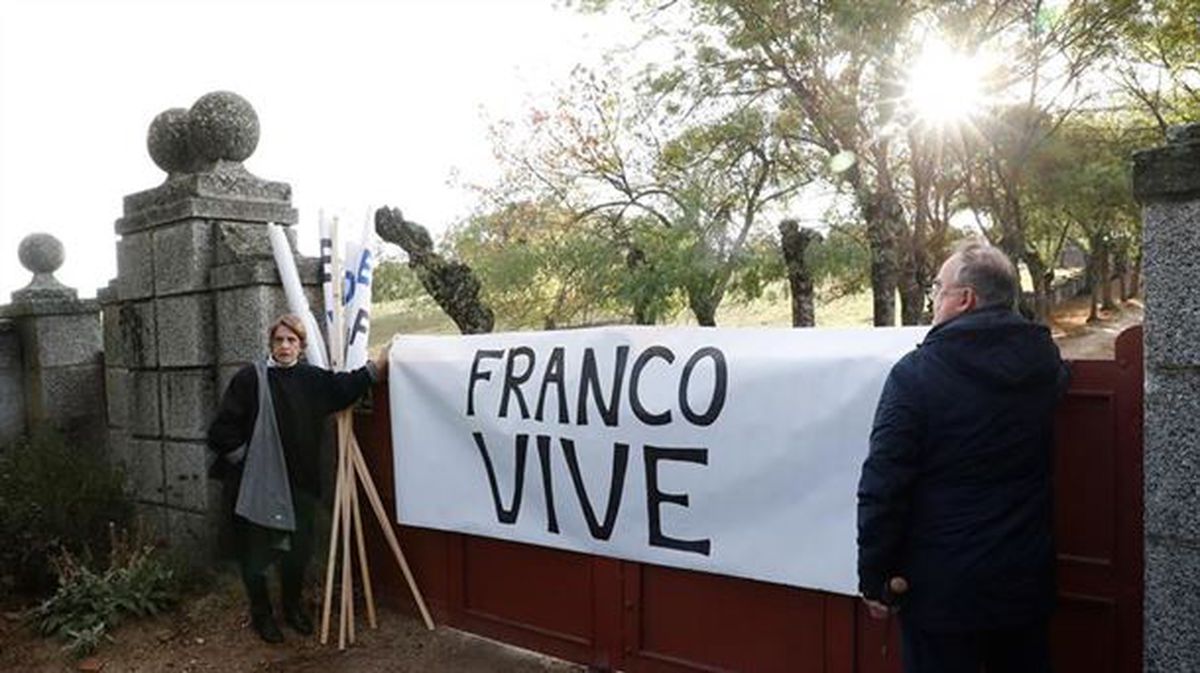 Exhumación de Francisco Franco en 2019.