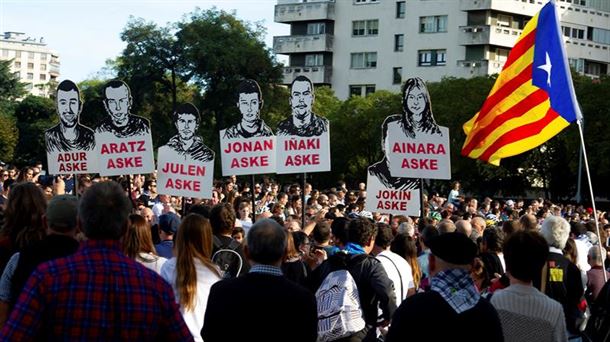 Altsasuko gazteen askatasunaren alde Iruñean egindako manifestazioa.