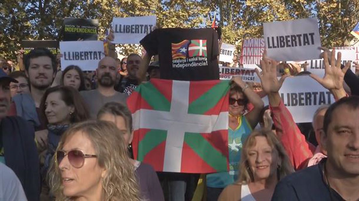 Presencia vasca en la marcha de Barcelona