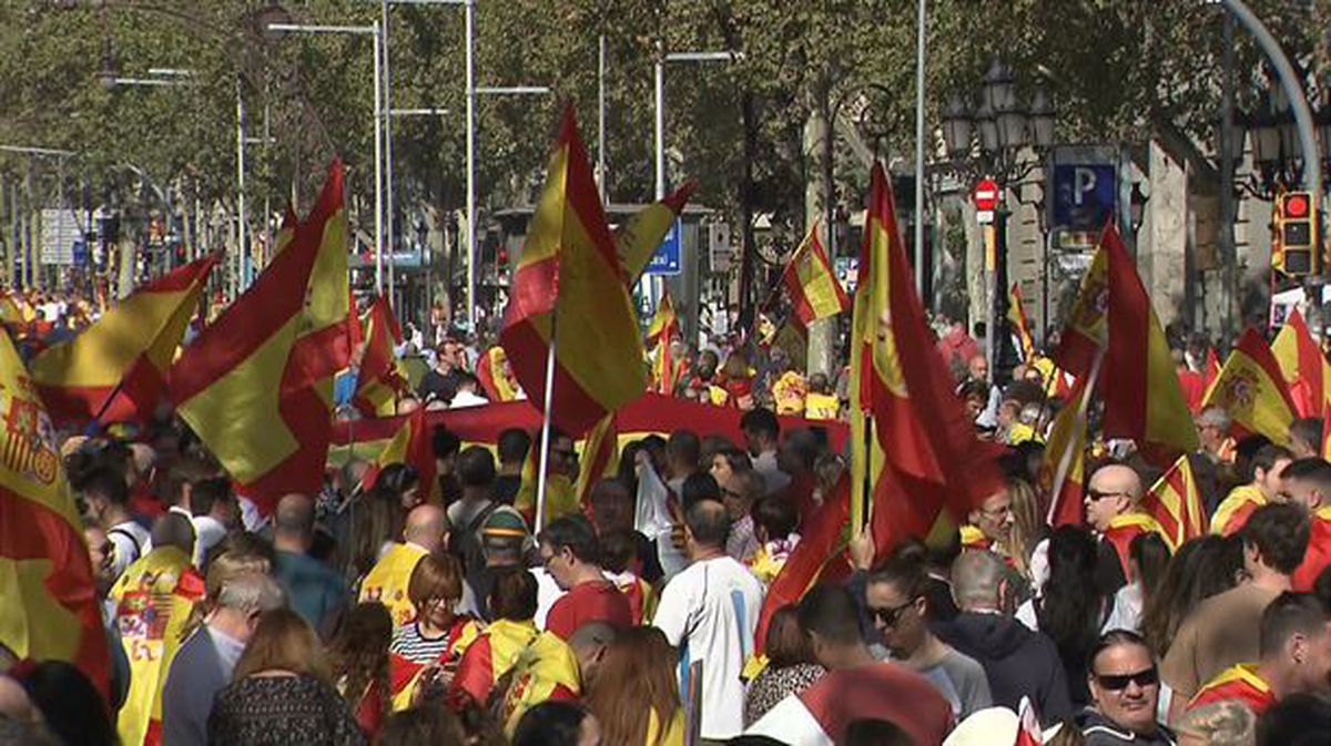 Manifestación de Societat Civil Catalana.