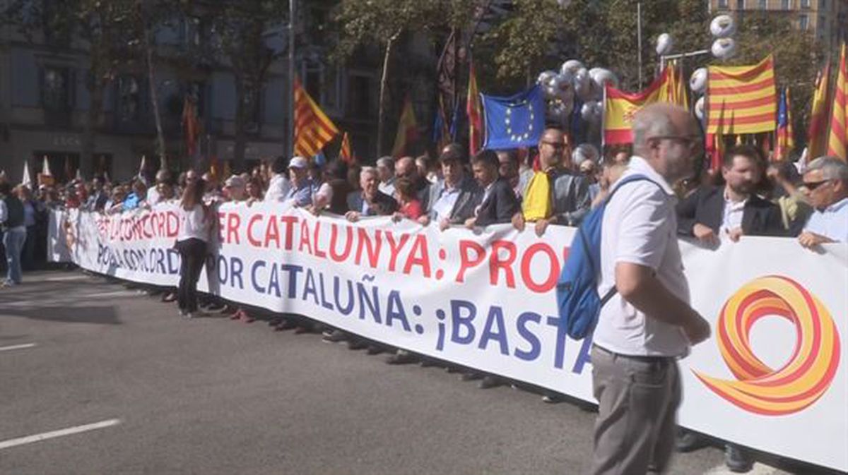 Societat Civil Catalanaren manifestazioa.