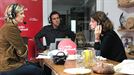 Laida Basurto, Dani Álvarez y Arantza Ariztimuño