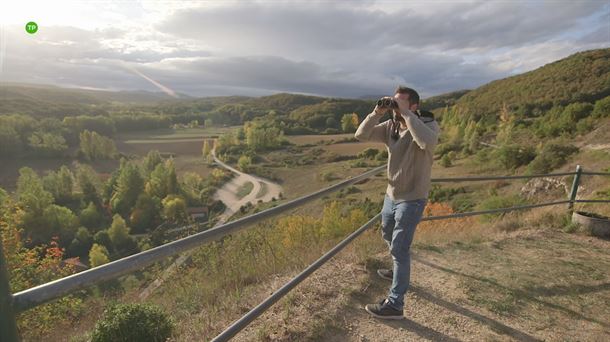 Joseba Arguiñano en el Parque Natural de Izki.