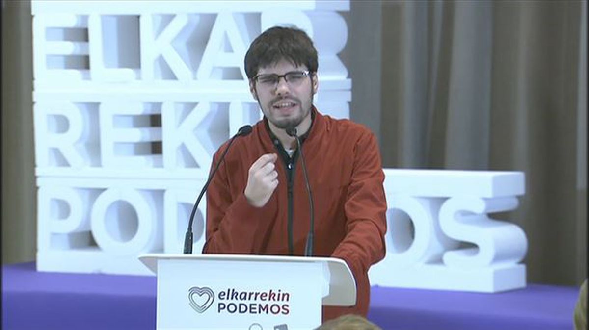 Lander Martinez Podemos Euskadiren idazkari nagusia. Argazkia: EiTB