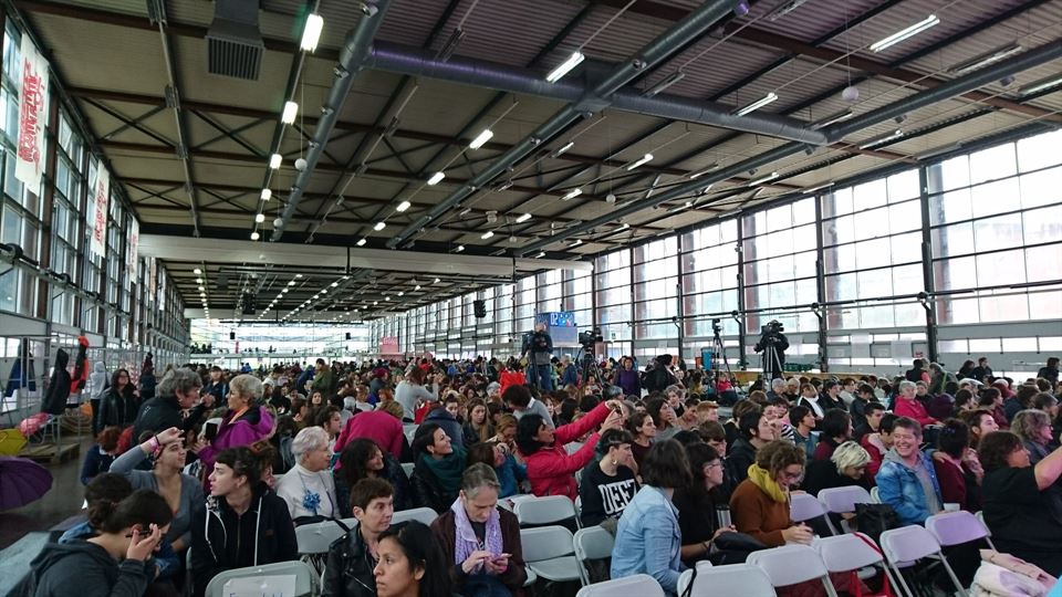 'MQP', en las V jornadas feministas, en Durango. (Foto: Radio Euskadi)