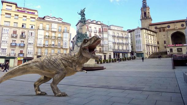 Un dinosaurio en Vitoria-Gasteiz
