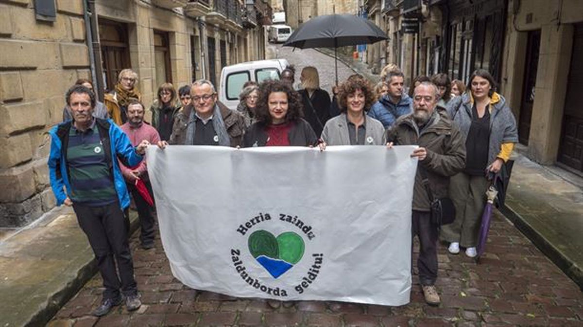 Zaldunborda proiektuaren aurkako mobilizazioa. Artxiboko argazkia: Andoni Canellada