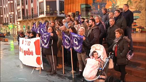 Concentración en Barakaldo contra la agresión sexual.