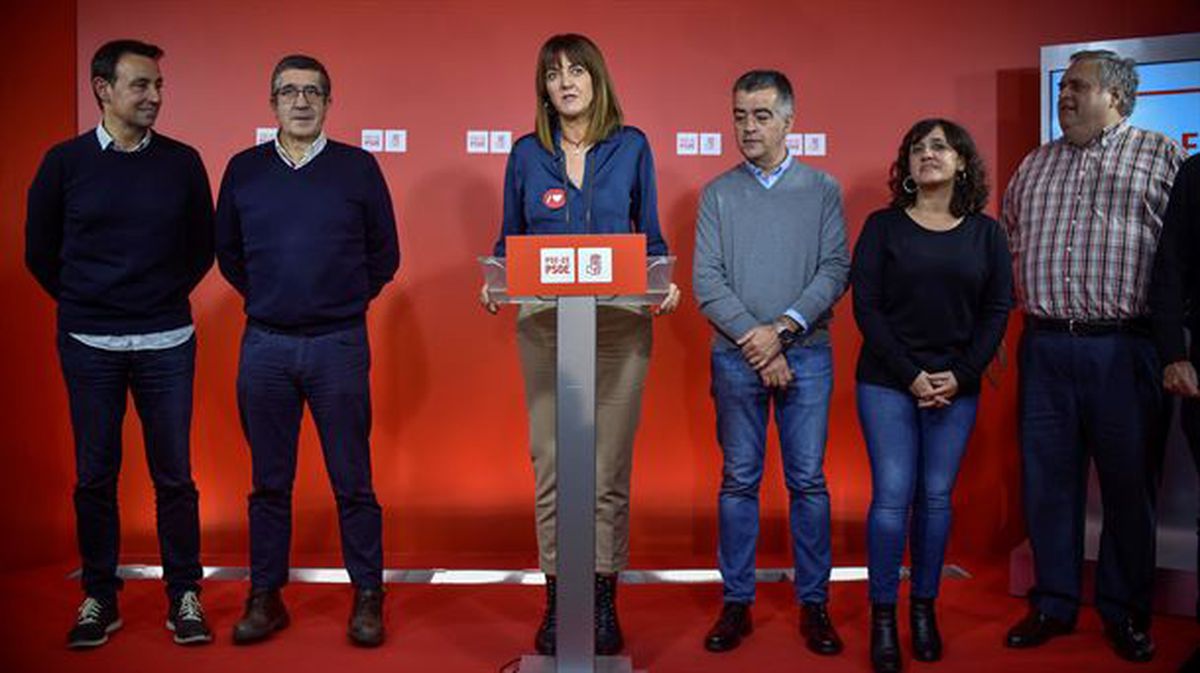 Dirigentes del Partido Socialista de Euskadi. Foto: EFE.