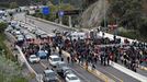 Tsunami Democràtic bloquea la frontera de la Jonquera (EFE) title=