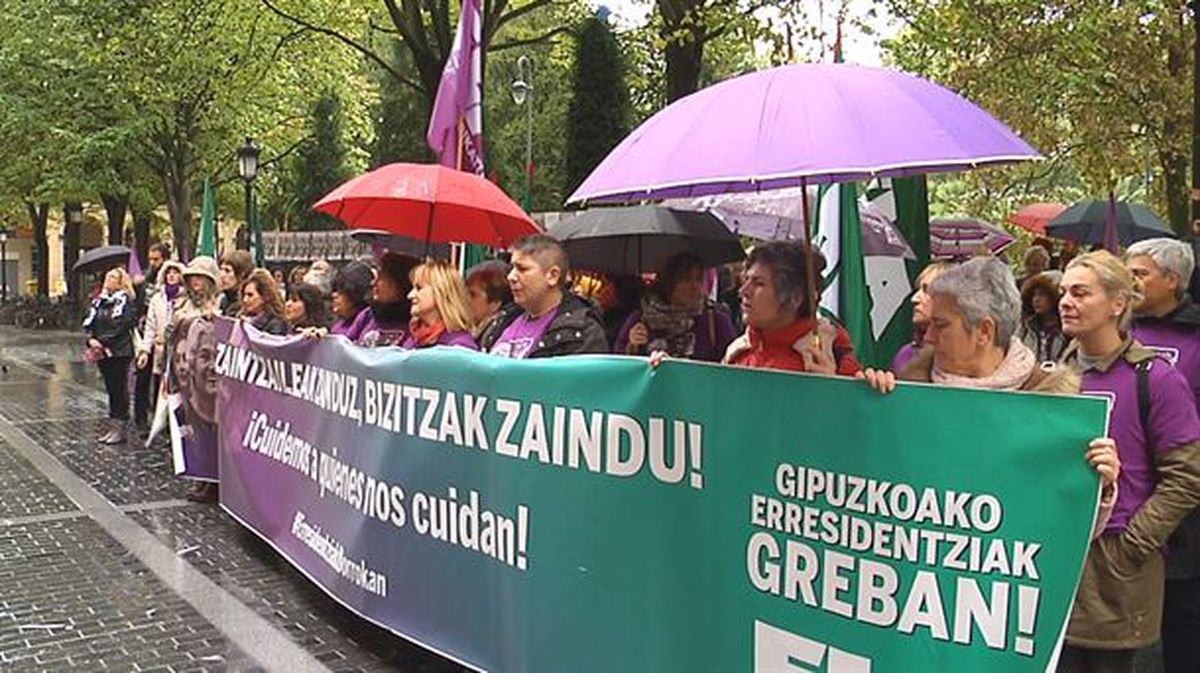 Huelga en las residencias de Gipuzkoa / EiTB