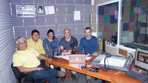 Miembros de Garabide y Emun con integrantes de TOSEPAN. Maialen Sobrino.