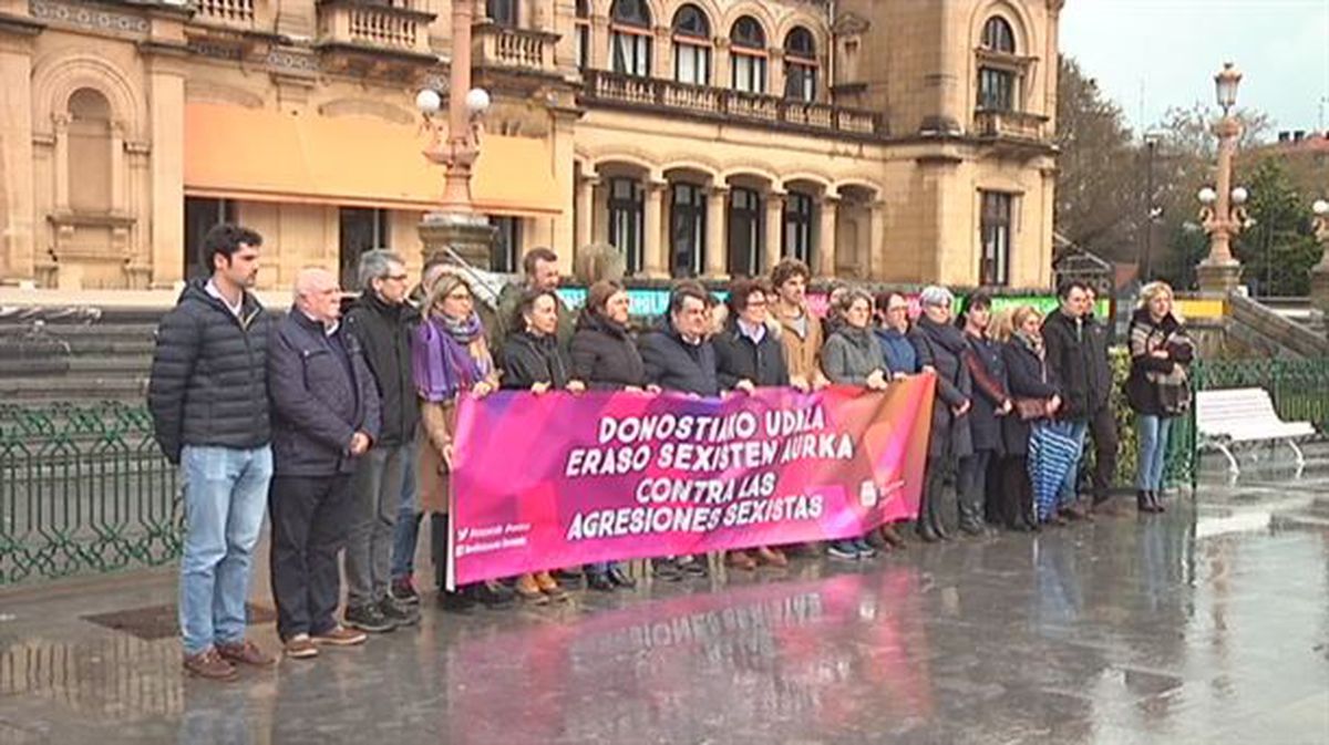 Concentración de repulsa en San Sebastián