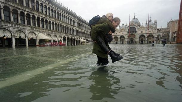 Inundaciones en Venecia. Foto: EFE