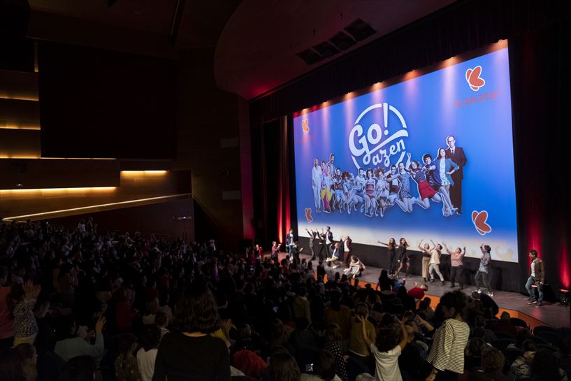 'Go!azen'en aurrestreinaldia Kursaalen. (Argazkia: EiTB)