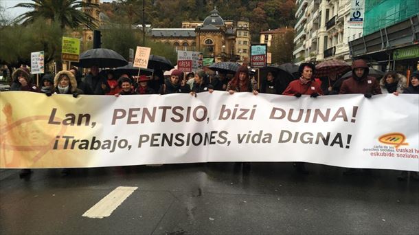 Una protesta contra la precariedad. Foto: LAB