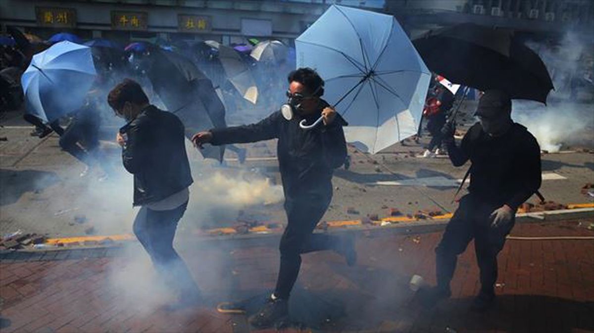 Manifestariak Hong Kongen