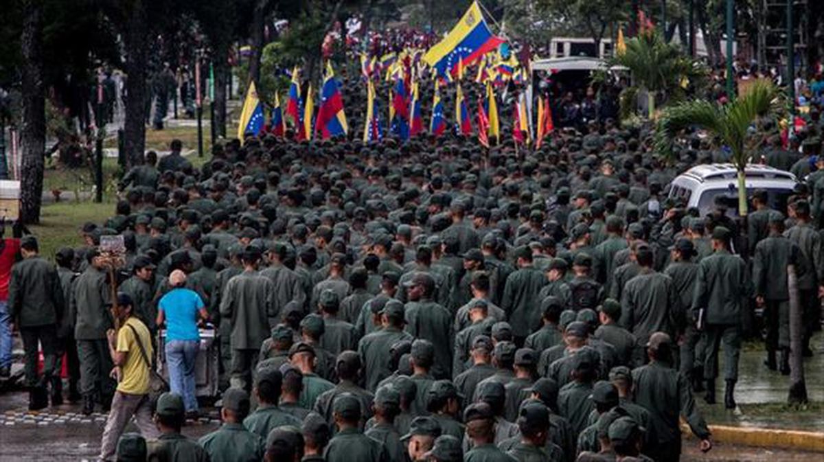 Seguidores de Nicolás Maduro