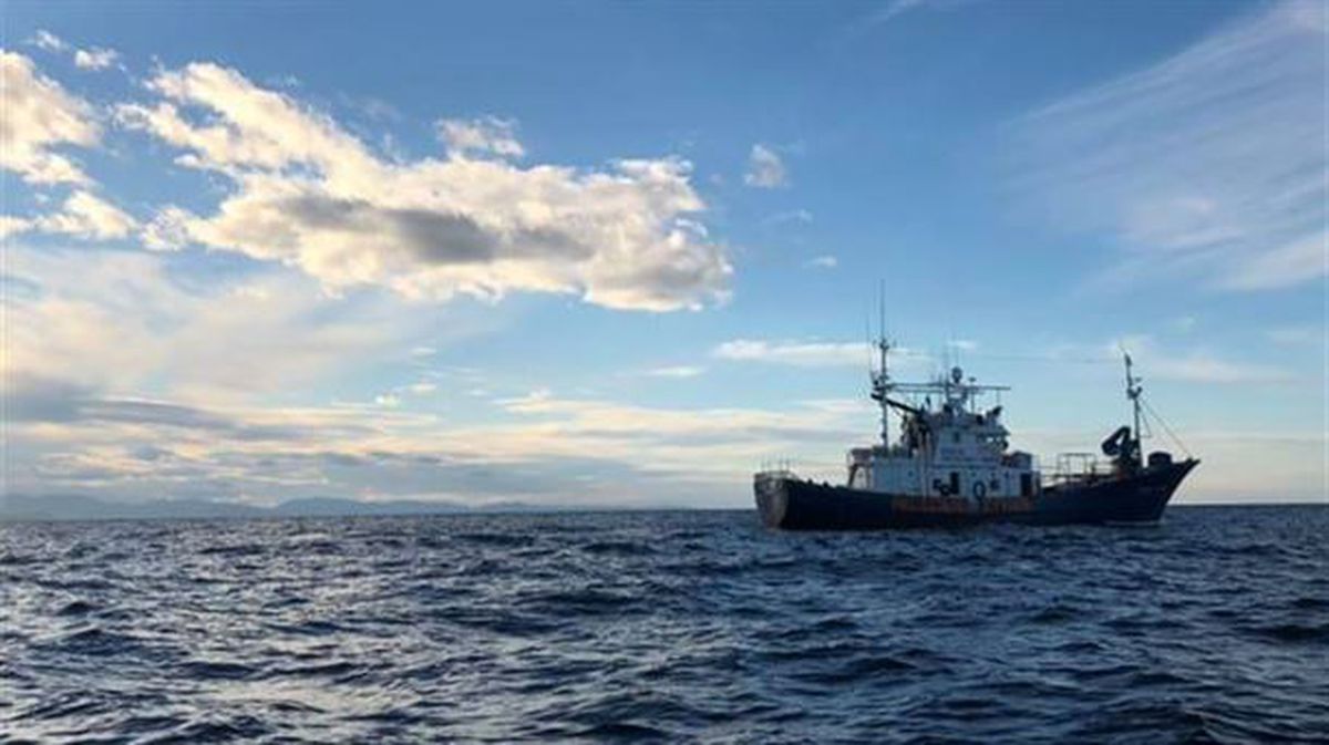 El 'Aita Mari', el atunero vasco reconvertido en buque de rescate. Foto: Aita Mari