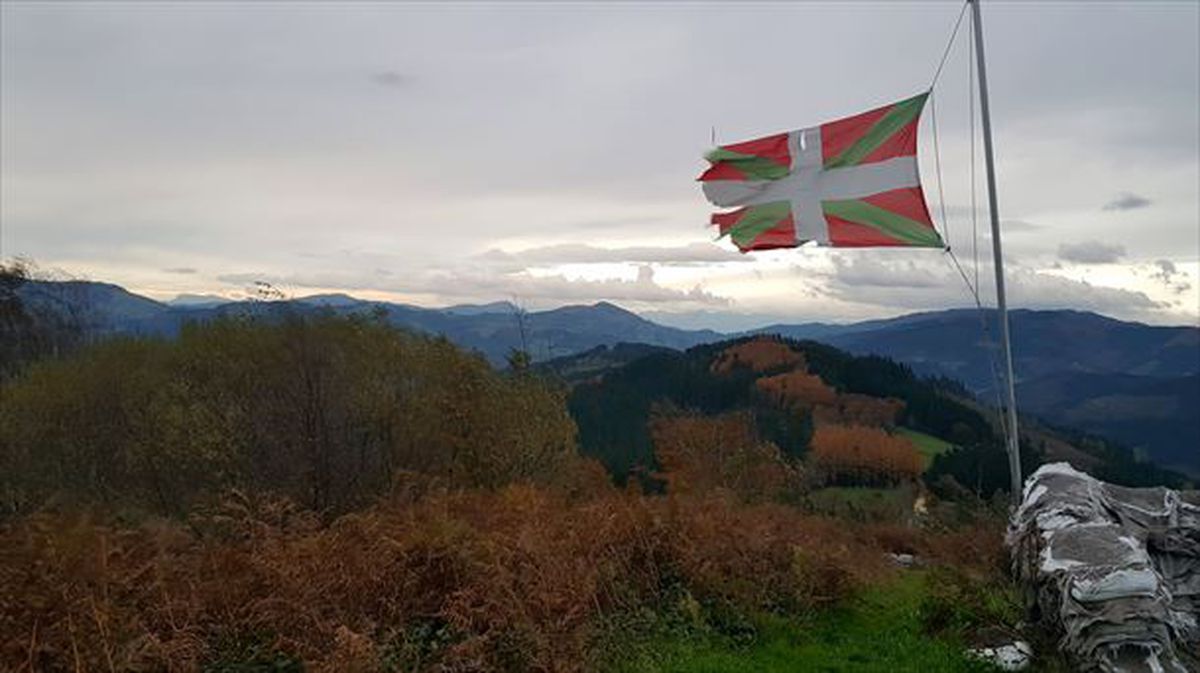 Iñaki Zenitagoia tomó esta foto en Elgeta, en una jornada ventosa