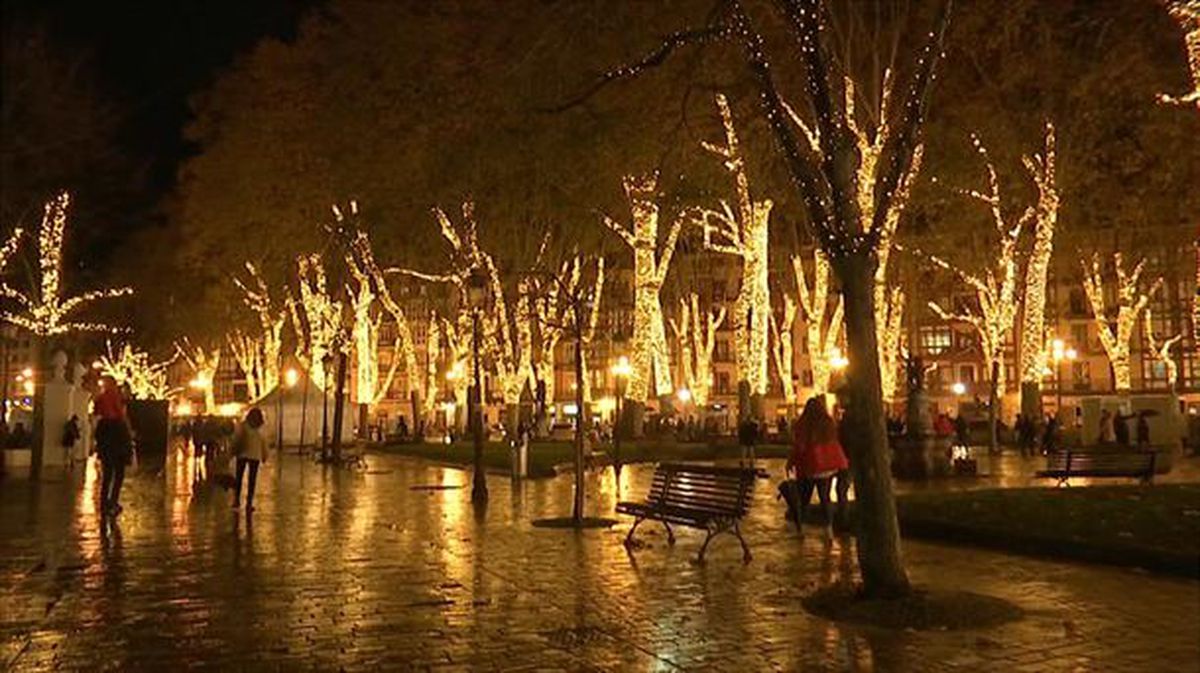 Encendido de las luces de Navidad en Bilbao.
