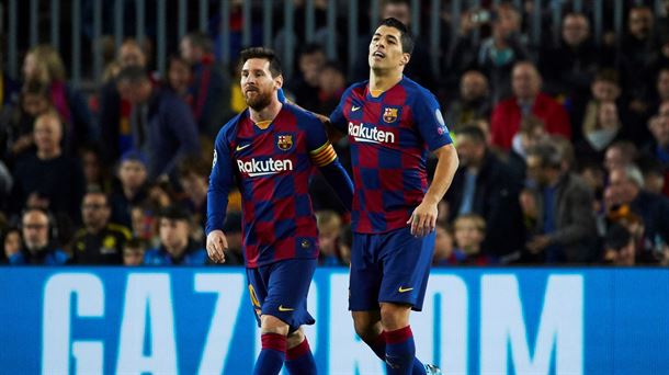 Messi y Luis Suárez han metido un gol cada uno.